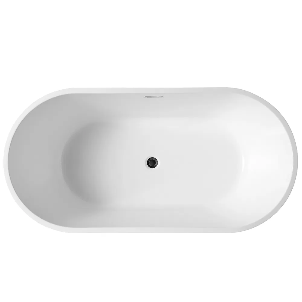 Акриловая овальная ванна для массажа Modern Design