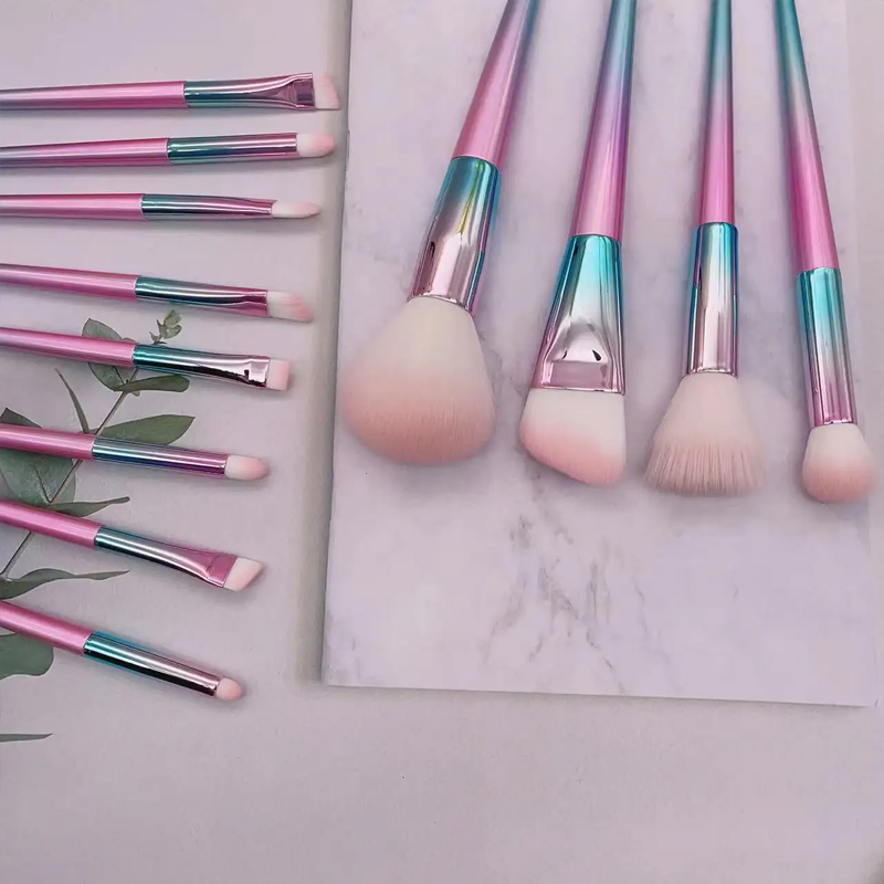 12 PCS Starter Makeup Brushes Soft Fur Face Brush Foundation Brush Powder Brush Highlight Brush Blush Brush Contour Concealer Cosmetic Brushes