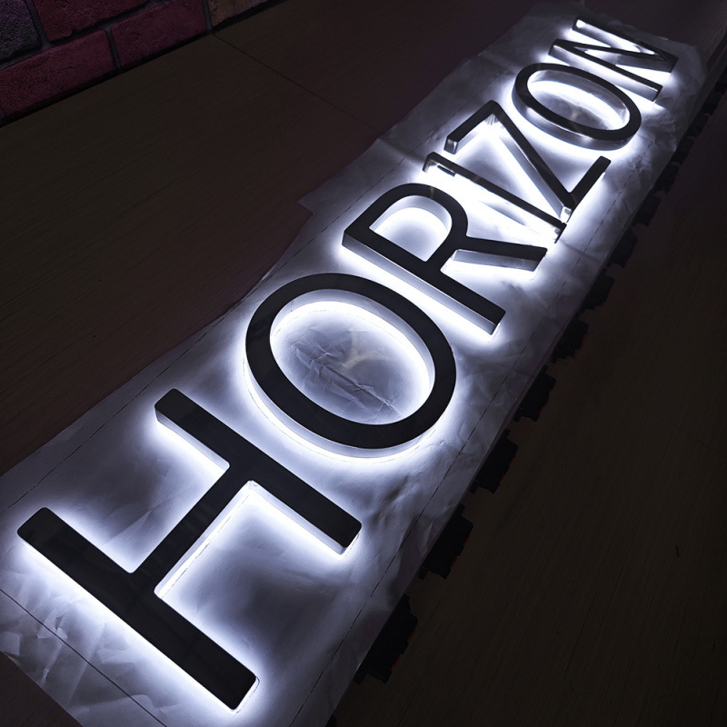Customizable LED Business Logo Signs with Vibrant Backlighting