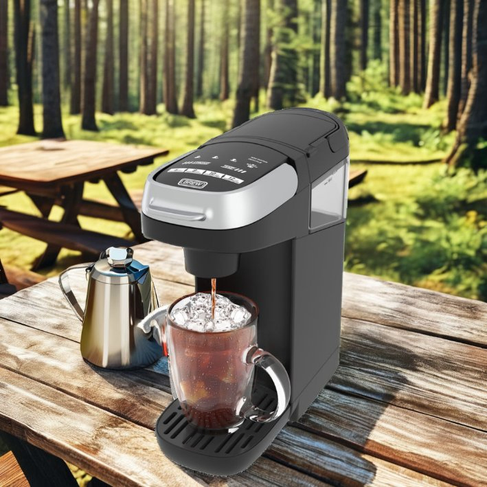 Espresso Machine 20 Bar, Professional Coffee Maker with Steam Milk Frother, Compact Coffee Machine, 1400W Intelligent Temperature Control