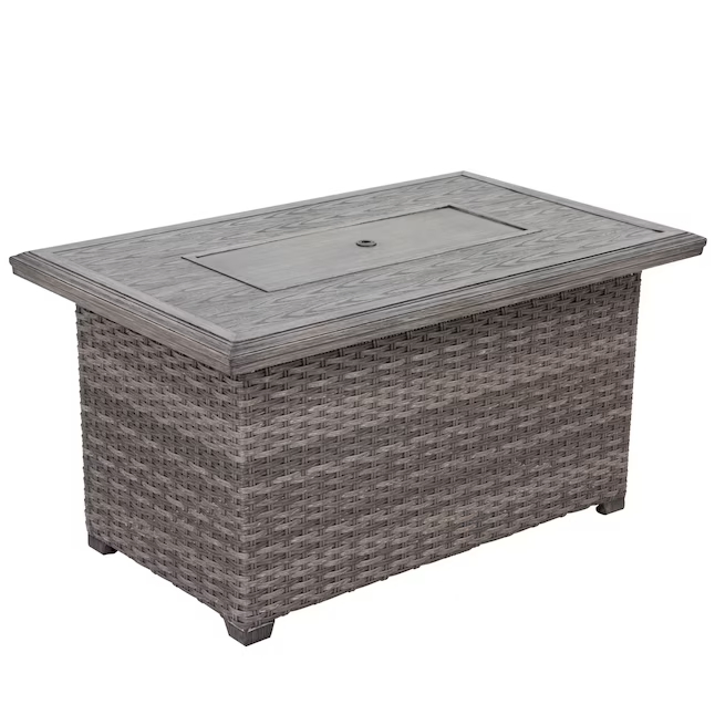 Газовая гостиная Fire Pit Patio Time, 46 дюймов, ротанг