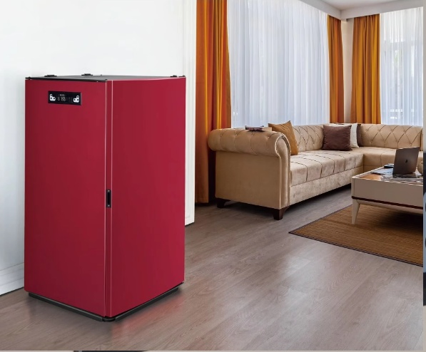 100 Square Meter Floor Heating System Wood Pellet Stove Heating in Winter