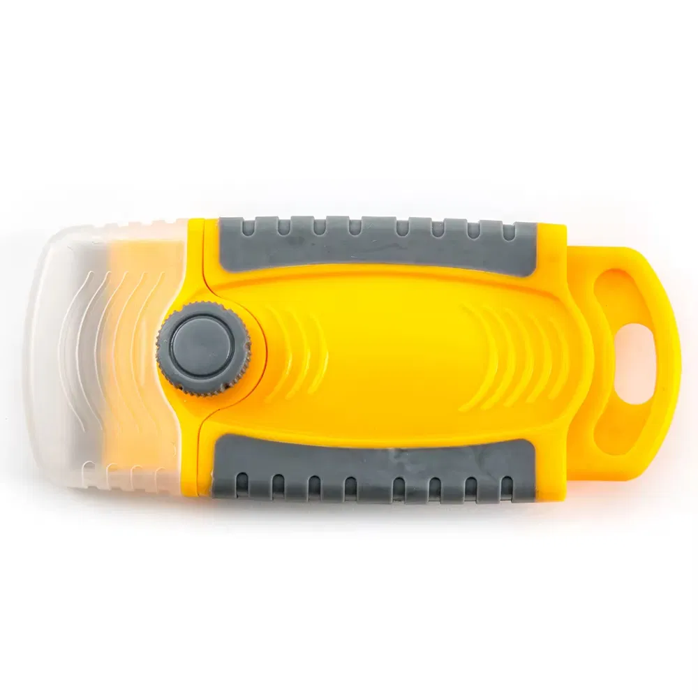 Hautine Yellow Scraper Plastic Razor Scraper with Double-Edged Plastic Blades