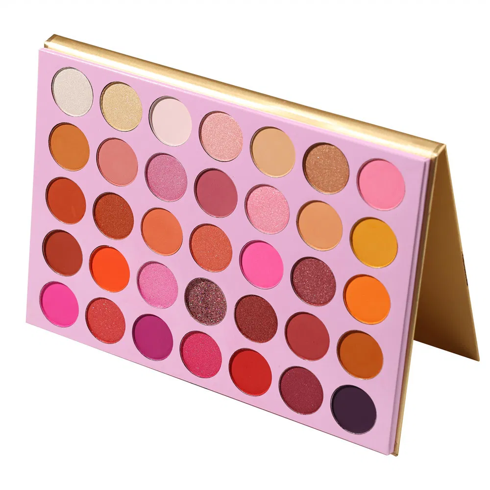 35 Color Eye Shadow Tray Golden Onion Powder Flash Eye Shadow Box
