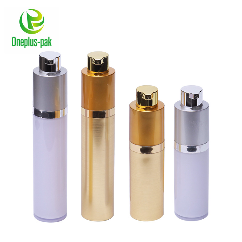 China Supplier Silver Luxury Cream Plastic Cosmetic Bottle