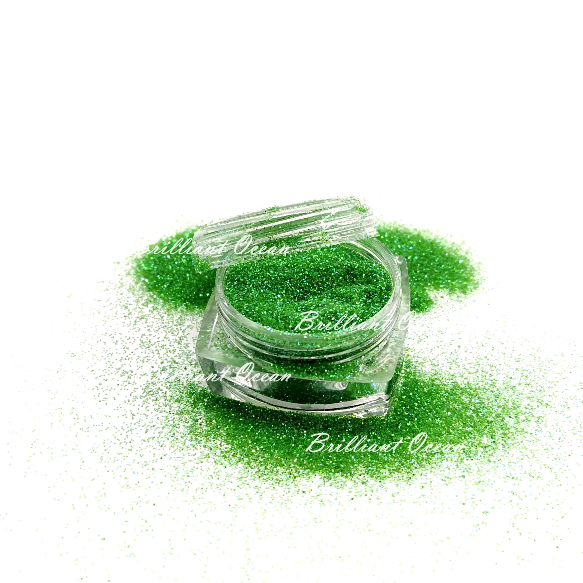 Green Color Nail Powder, Glitter Dust, Glitter Powder
