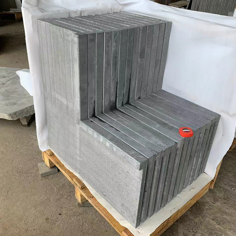 Hainan Honed Dark Grey/Black Lava Blue Stone Tile Basalt Swimming Pool Coping for Paving/Kerbstone/Wall/Flooring/Covering Price