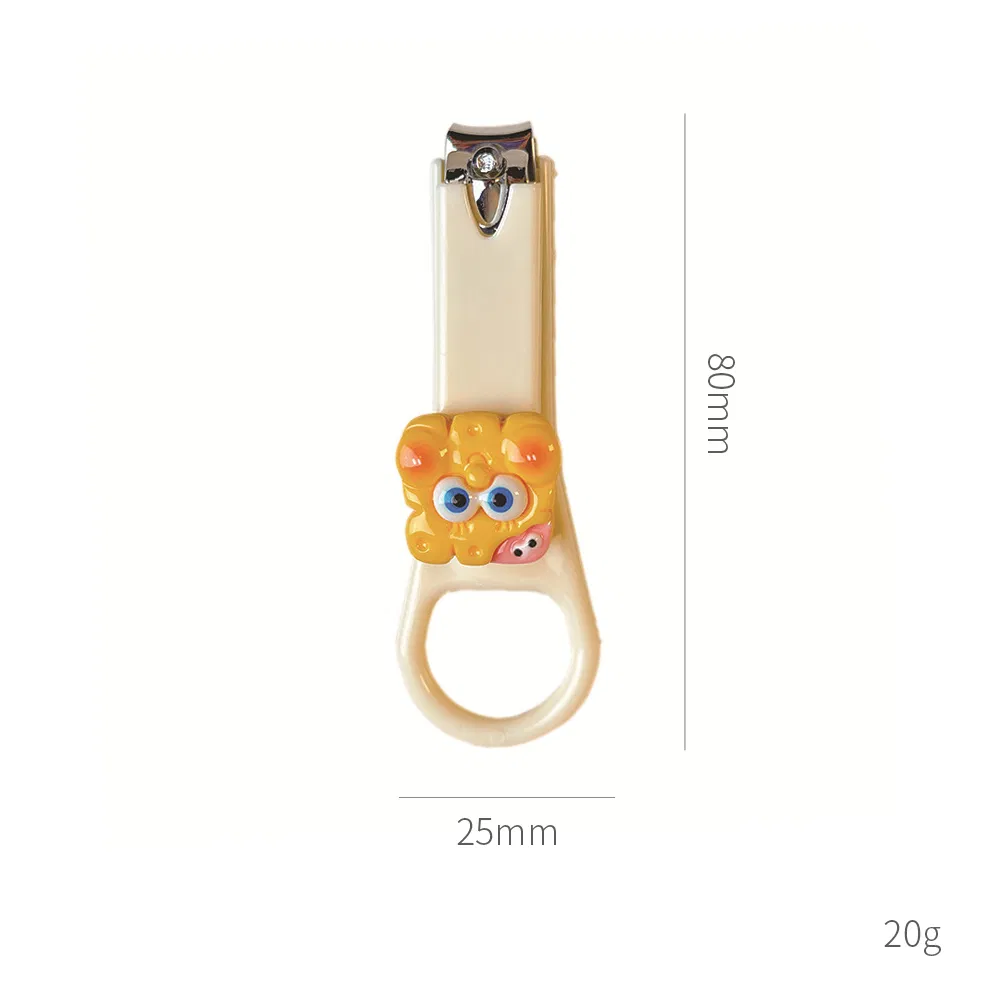 Cartoon 3D Key Chain Carbon Plated Nails Art Manicure Cutter Wholesale Stainless Steel Baby Gift Nail Clipper