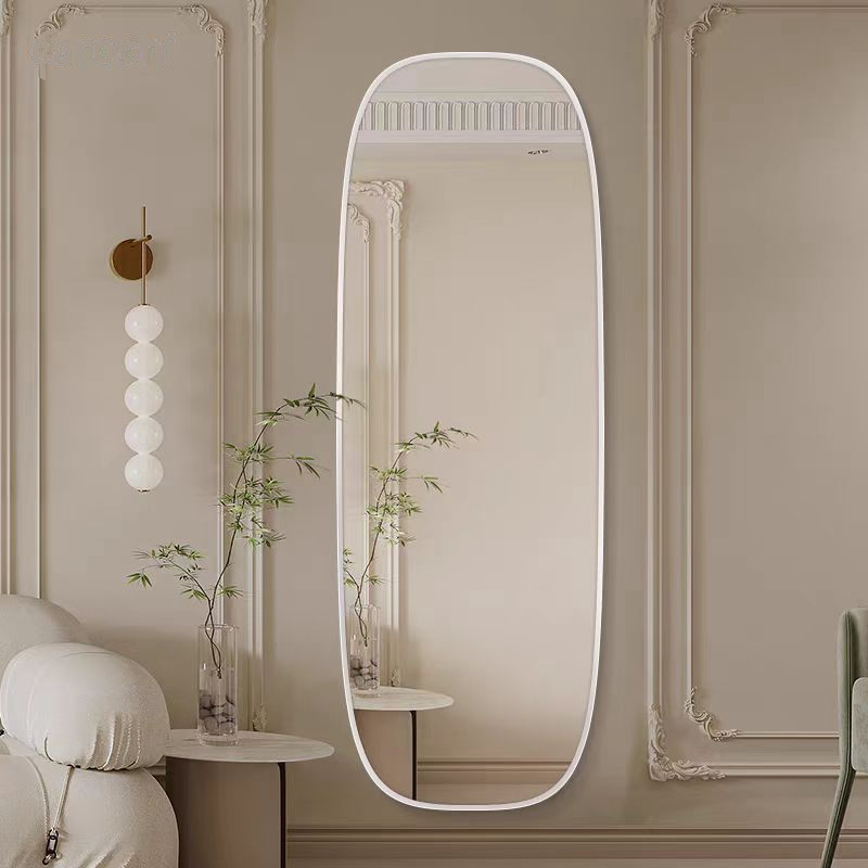 White /Black Color Aluminum Frame Full Length Wall Dressing Decoration Makeup LED Smart Hotel Bathroom Furniture Barbershop Beauty Mirror