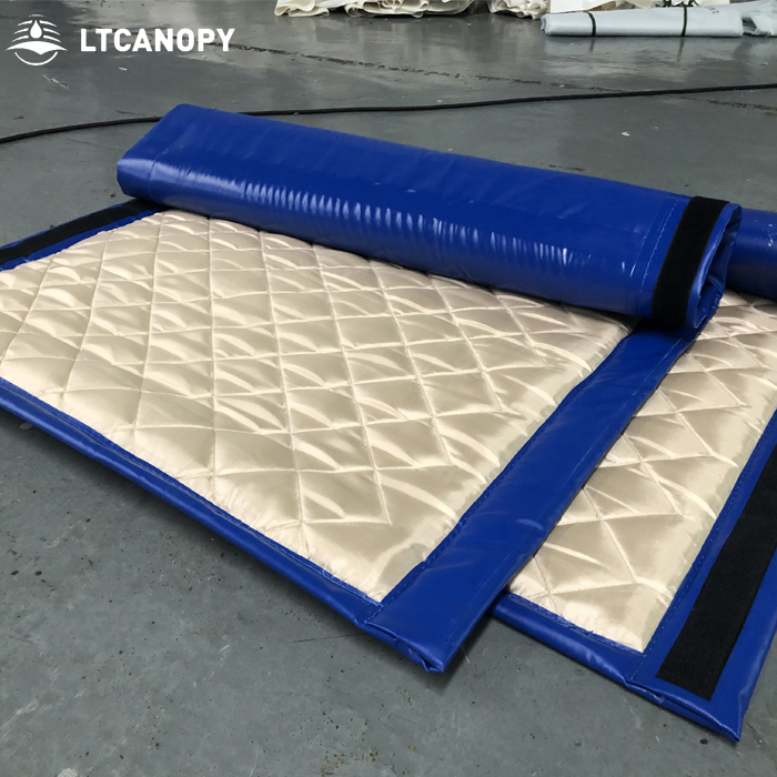 Litong 1.6kg Square Meter Blue PVC Mesh Coated Tarp Waterproof Noise Reduction Fence Sound Barrier