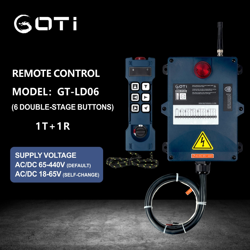 Gt-Ld06 2 Speed Buttons Industrial Wireless Crane Remote Control