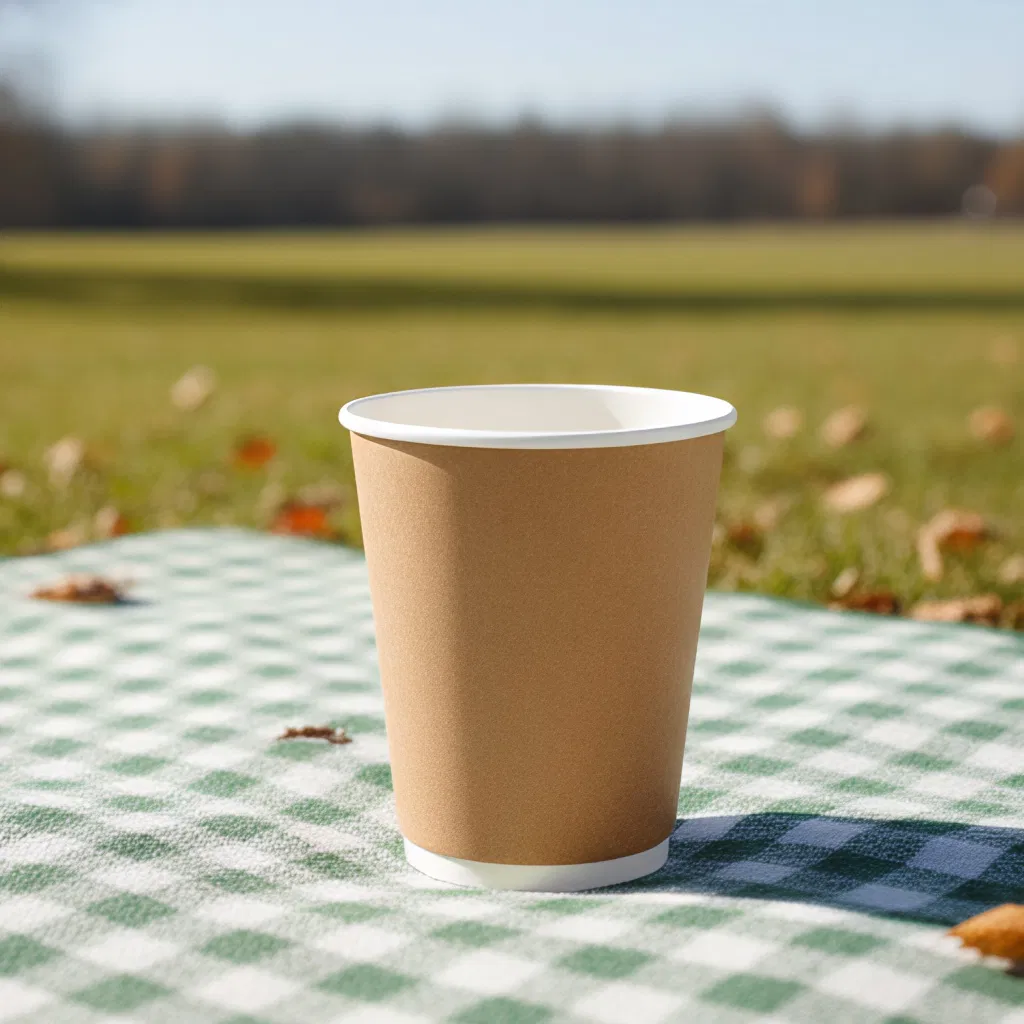 Бумажные кофейные чашки 8-20 унций с двойными стенками