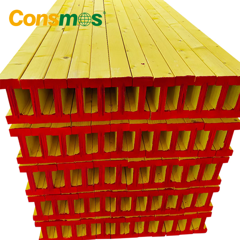 China Cheap Yellow High Quality Concrete H20 Formwork Wood Beam Plywood H20 Wood Timberbeam