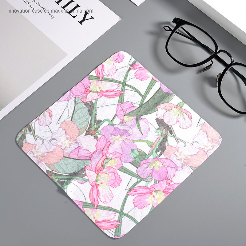 Best Selling Multi-Functional 100% Polyester Floral Printing Microfiber Eyeglass Cleaning Cloth