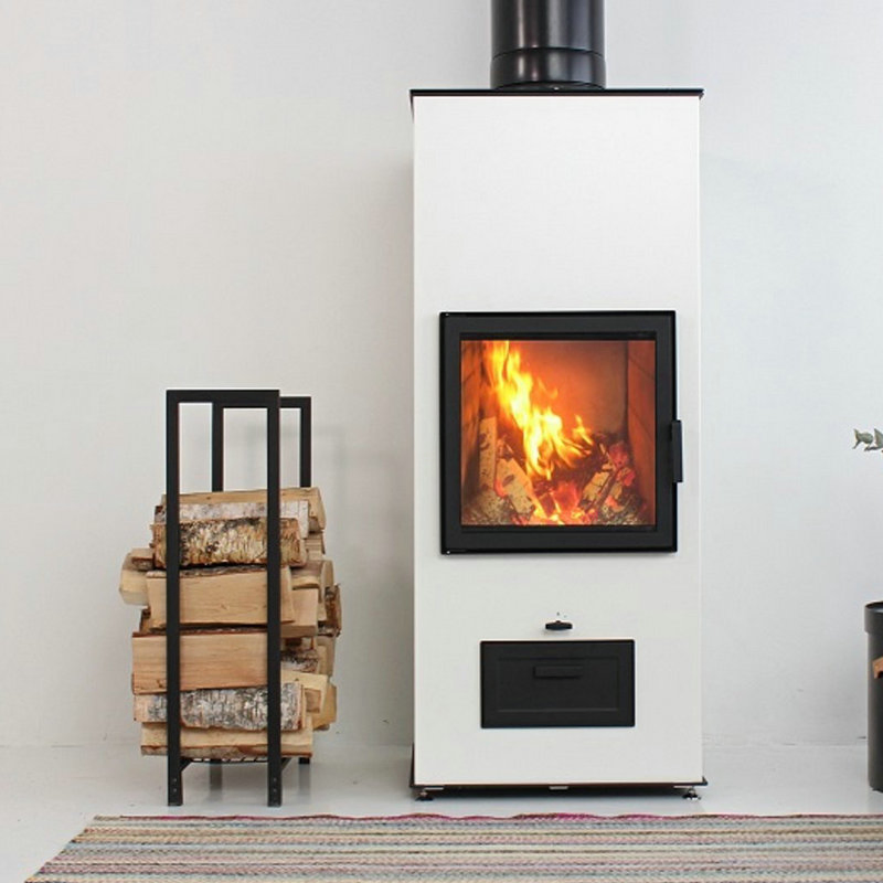 Steel Fire Wood Rack for Home Decor and Display in Winter