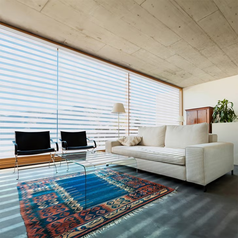 Factory Custom Size Motorized Blinds Smart Blinds Electric Curtains for Home Window Zebra Blinds