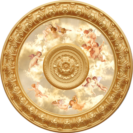 Fiberglass Ceiling Medallion, Resin Material Ceiling
