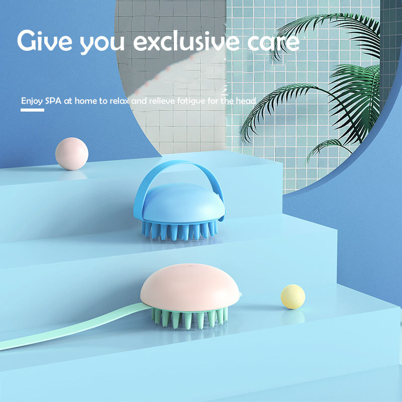 Hotsale Plastic ABS Silicone Scalp Massager Hair Shampoo Brush