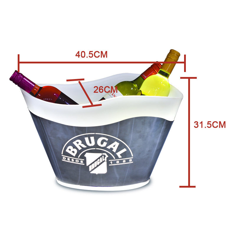 LED ледница для вина и шампанского, светящаяся