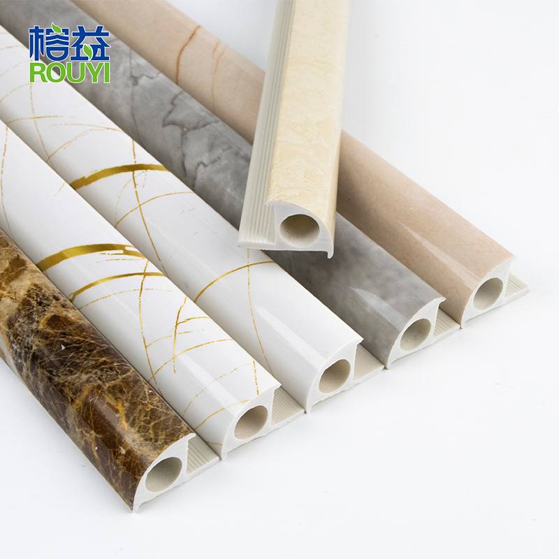 Foshan Factory 10mm Flexible Marble Plastic Edge Trim PVC Tile Trim