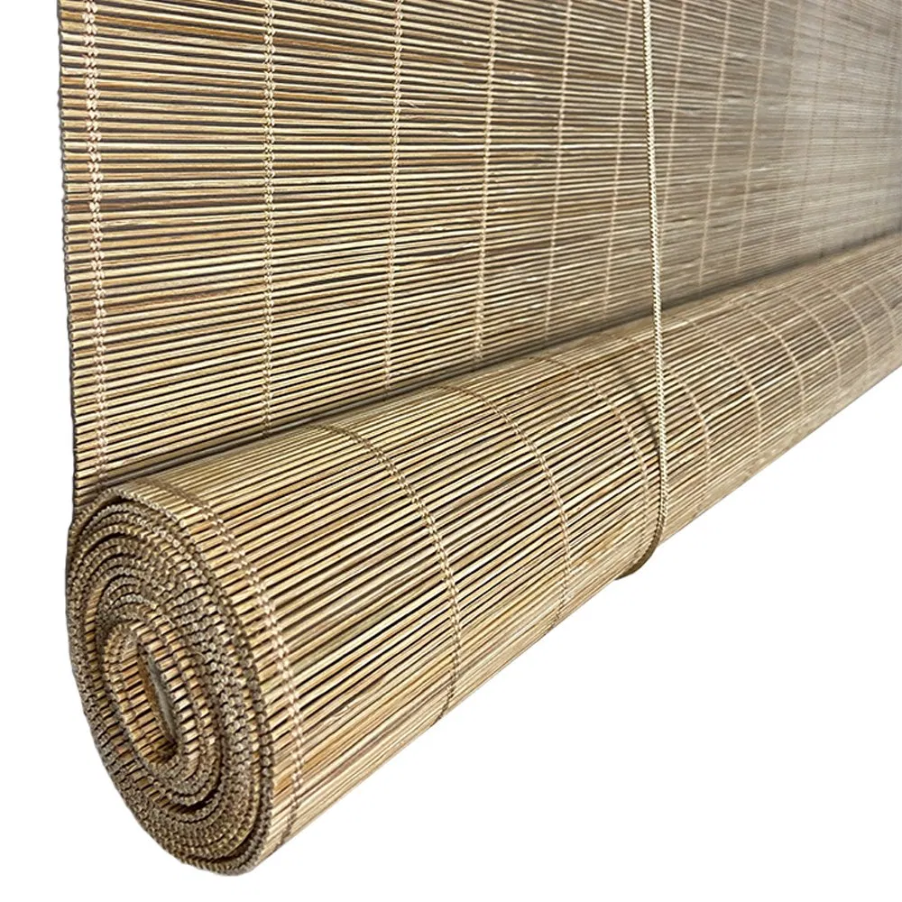 1.3mm Matchsticks Light Brown Bamboo Blind for Outdoor Use