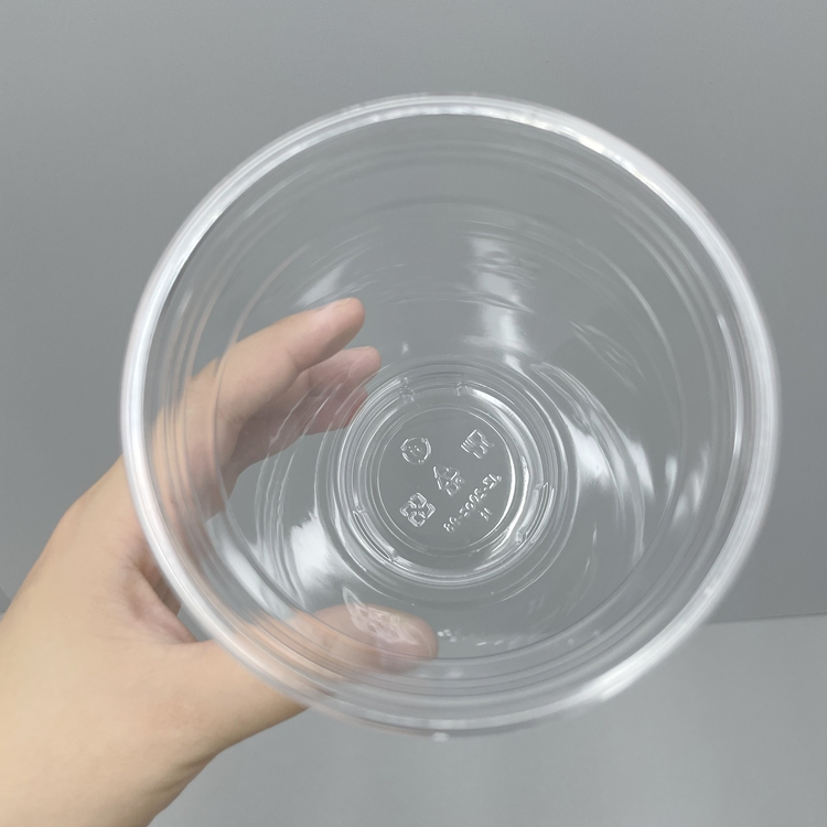 7oz Haokelao PP Pet PLA Clear Milkshake Cups Plastic Fruit Cold Cups Plastic Cups with Lids