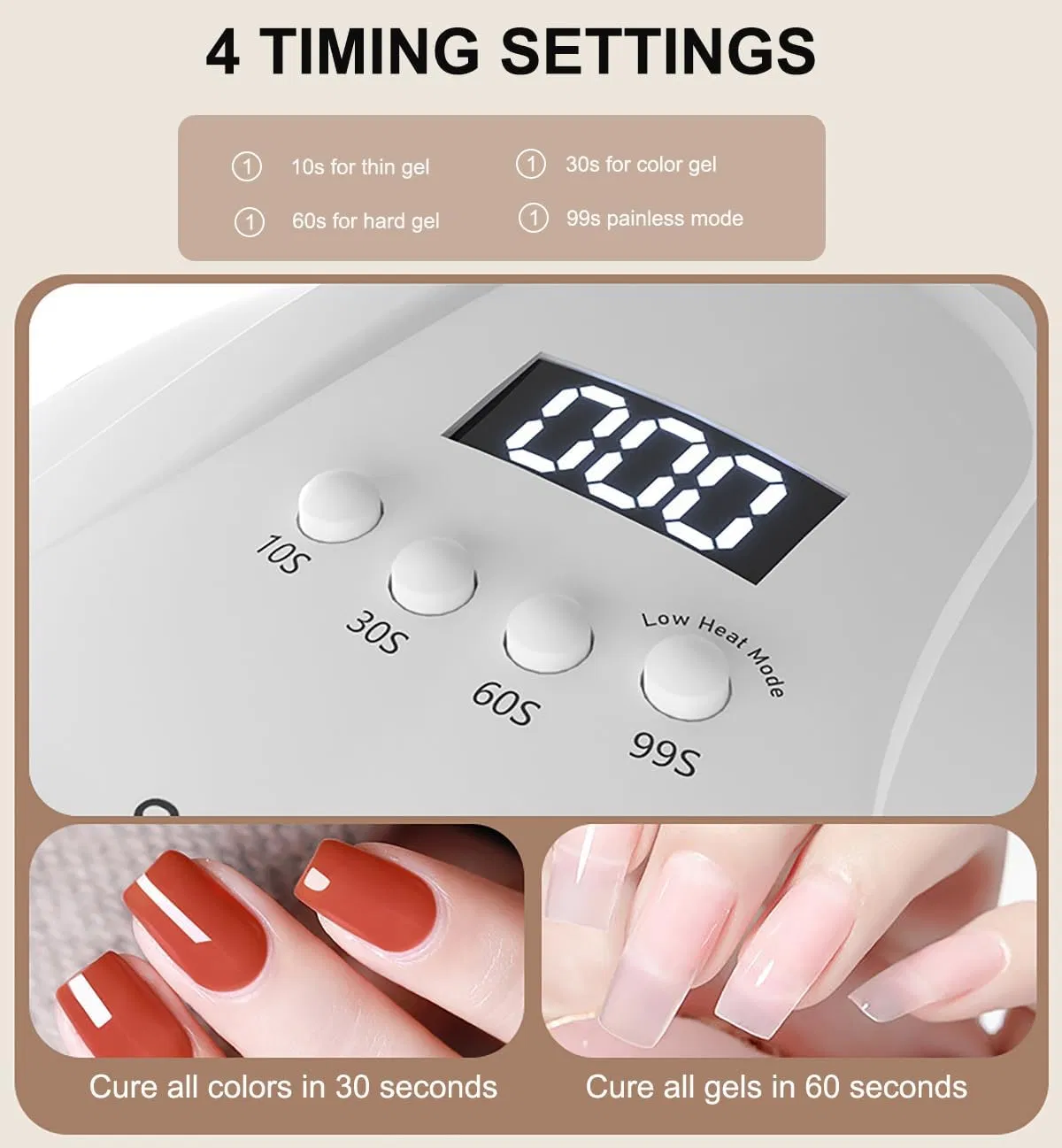 280W LED UV Nail Lamp Professional Gels Nail Dryer Lights