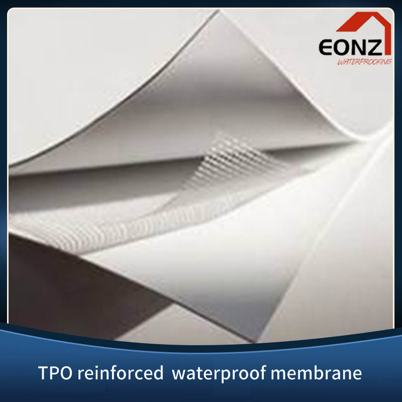 (Roofing Material 1.2mm Reinforced) Thermoplastic Polyolefin Tpo Waterproof Sheet