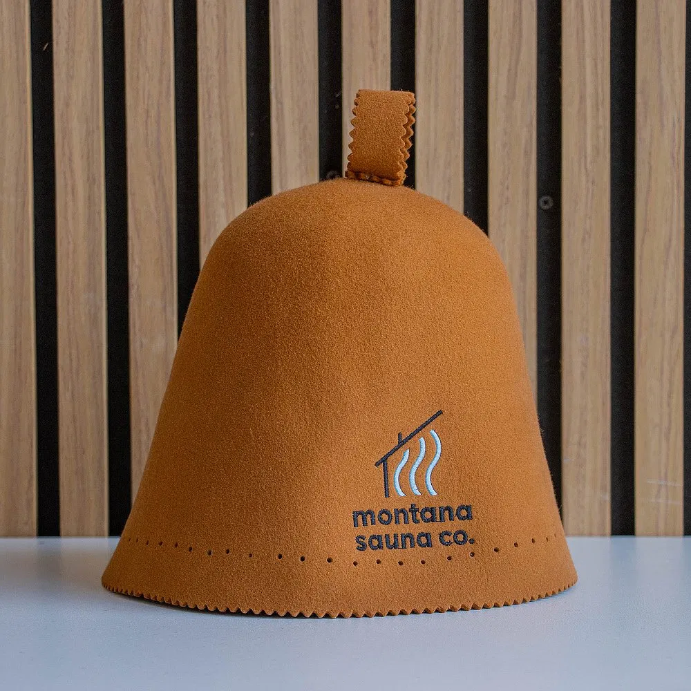 Custom Embroidery Logo Wool Sauna Hat