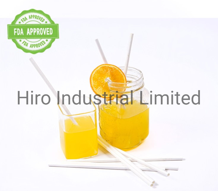 Biodegradable Paper Straws Eco Friendly White Dye Free 100 Pk