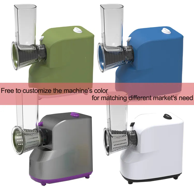 Electric Cheese Grater Stainless Steel Automatic Vegetable Chopper Slicer Professional Salad Maker Food Processor Machine