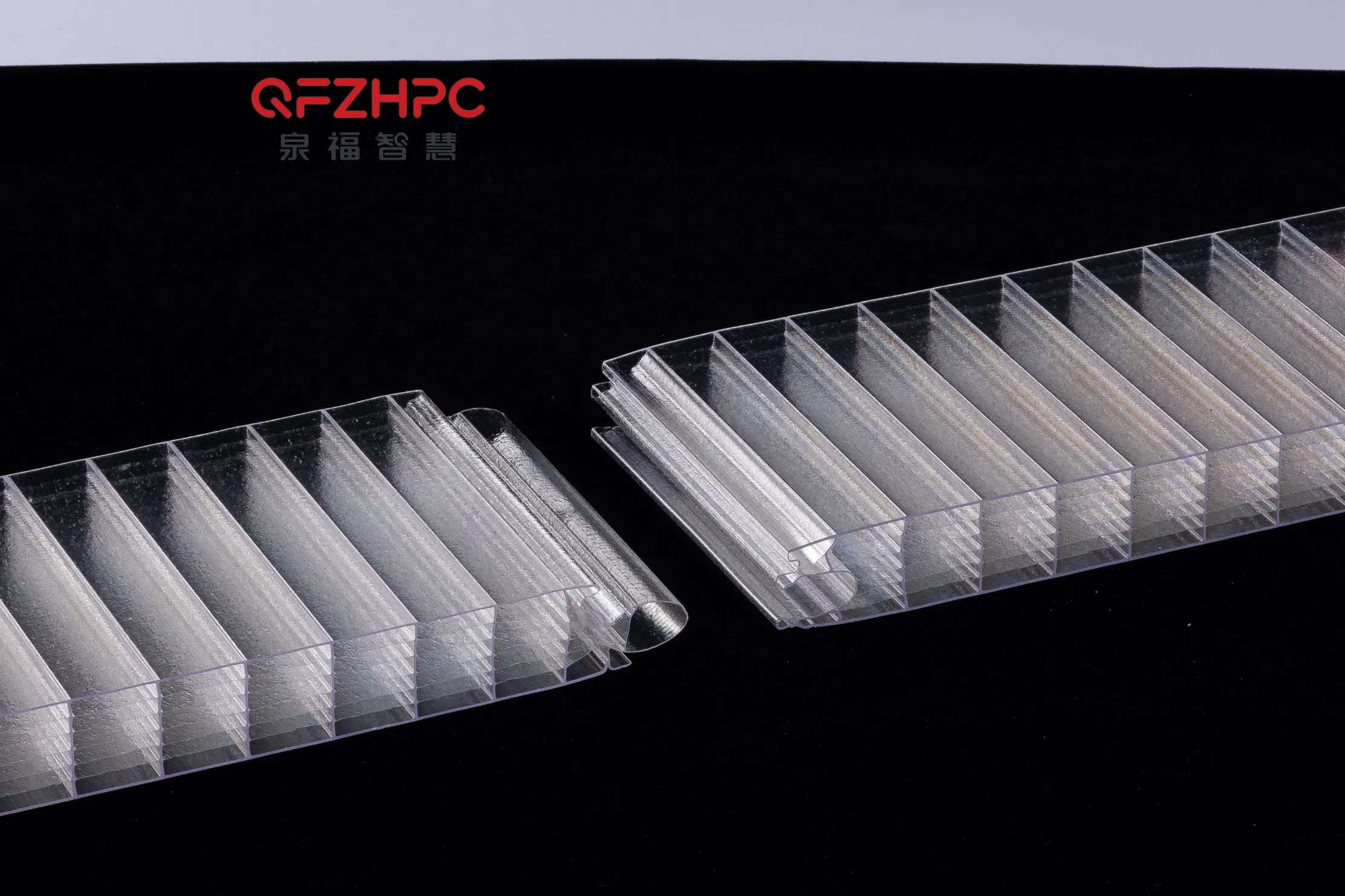 7 Wall Crystal Plug-Pattern Polycarbonate Hollow Sheet for Facade Signage Wall Decoration