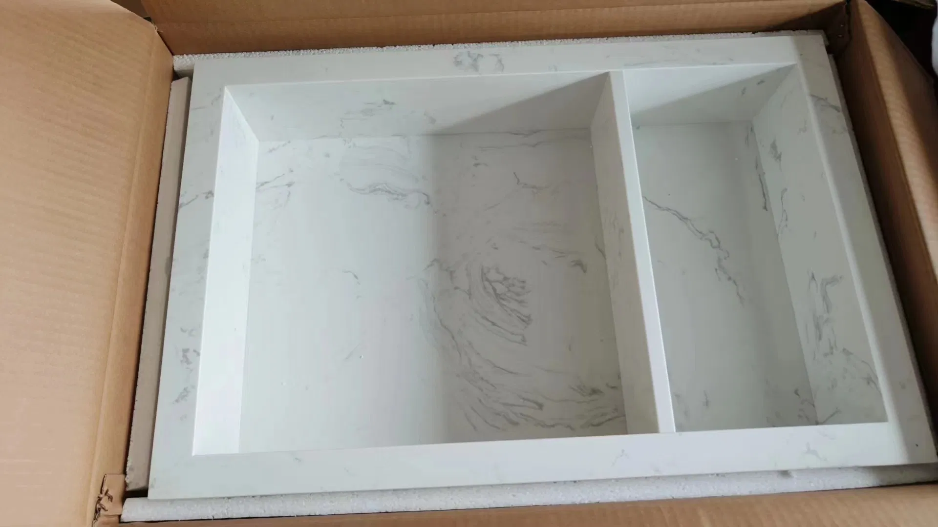 Bathroom Shelf Artificial Quartz Stone Recessed Shower Bathroom Niche