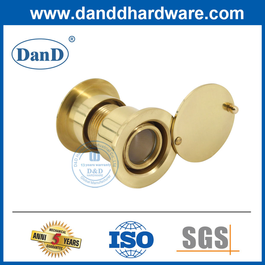 Security Polished Brass Zinc Alloy Front Door View Hole Peephole