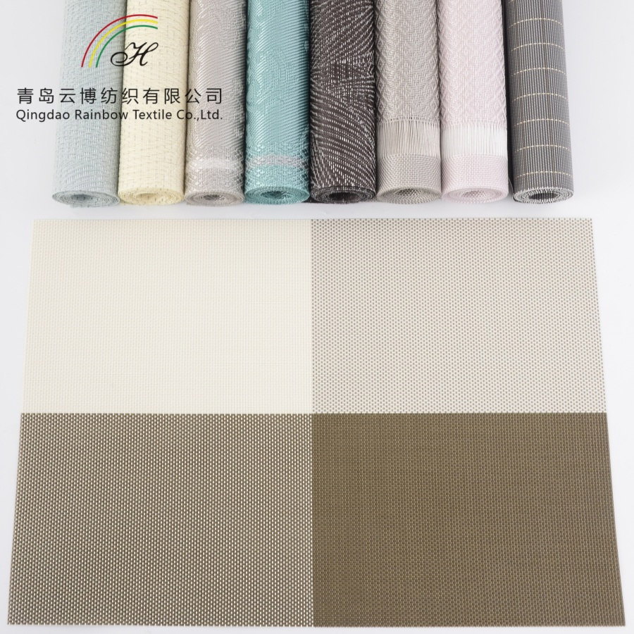 Custom PVC Placemat Waterproof Heat Resistant Oilproof Wipeable Place Mat Washable Dining Table Mat