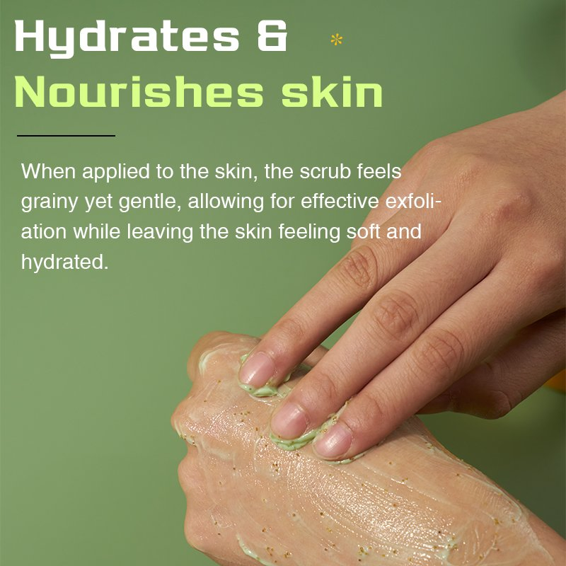 Natural Deep Cleansing Body Care Products Exfoliating Whitening Moisturizing Avocado Body Scrub
