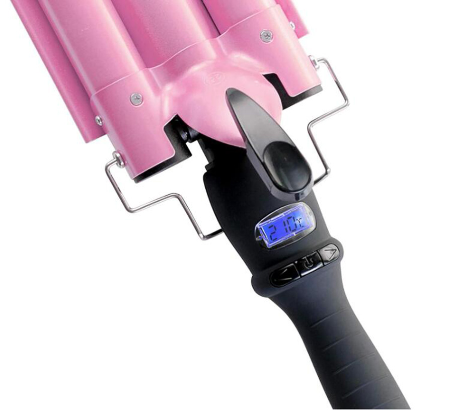 Beach Waver Curling Iron Ceramic Tourmaline 3 Barrel Hair Waver