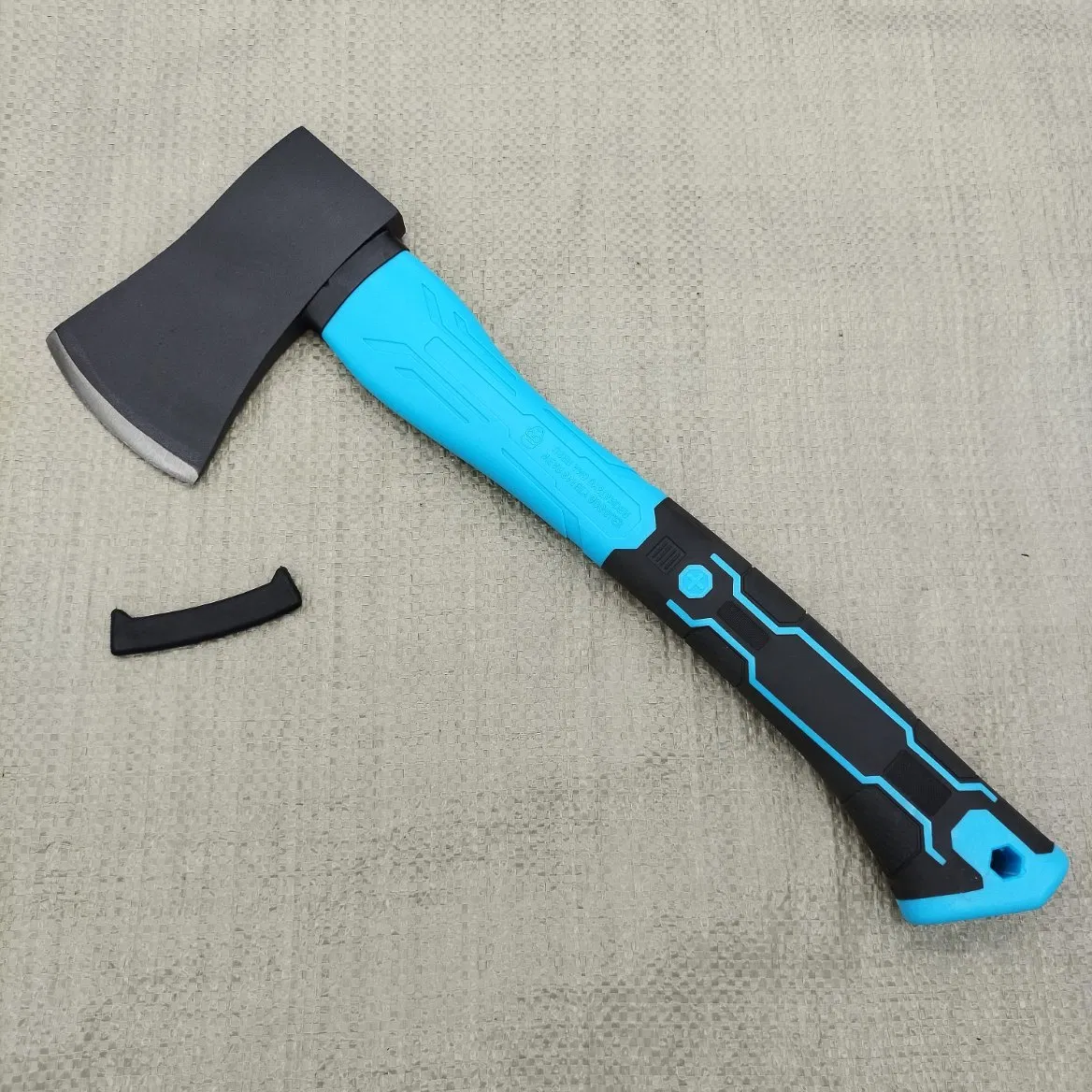 Red Emergency Rescue Axe with Wall Mount Bracket and Nylon Sheath, Used in Buildings, Ships and Fire Trucks