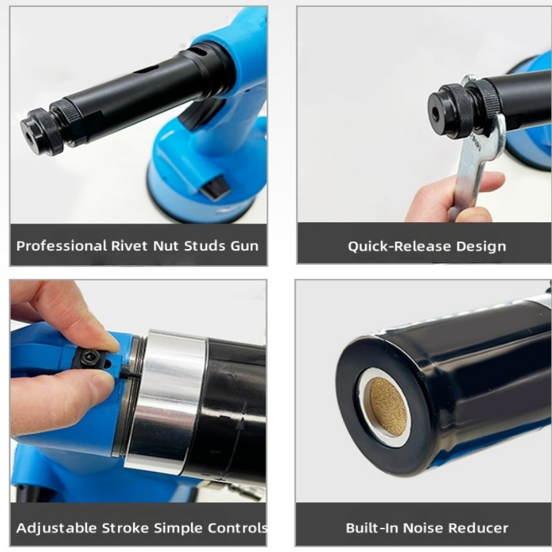 Пневматическая заклепочная машина с низким расходом воздуха