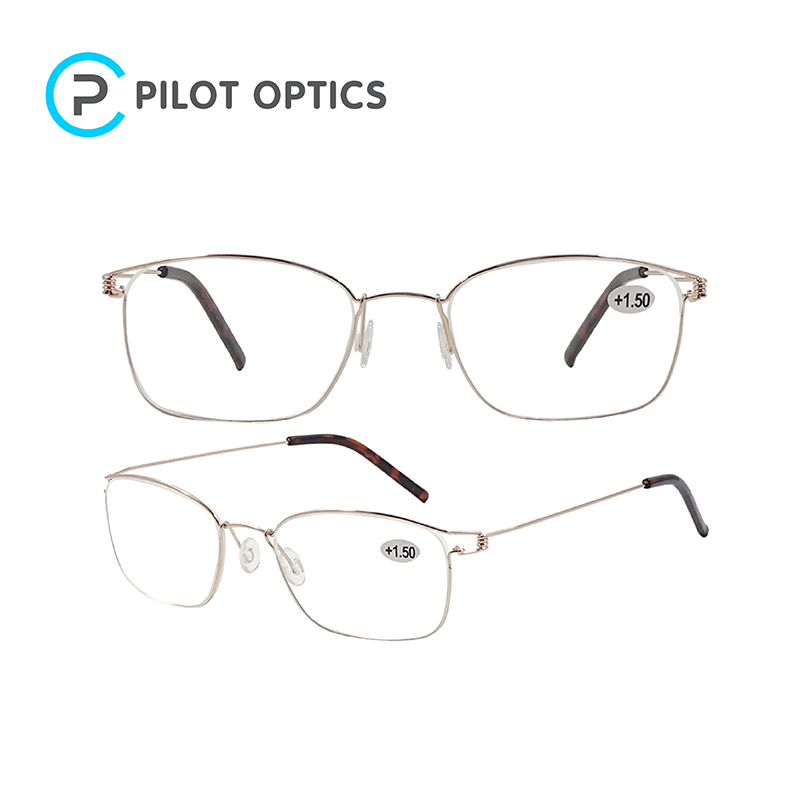 Pilot Optics Classic Design Competitive Pricemetal Custom in Yiwu Flexible Reading Glasses