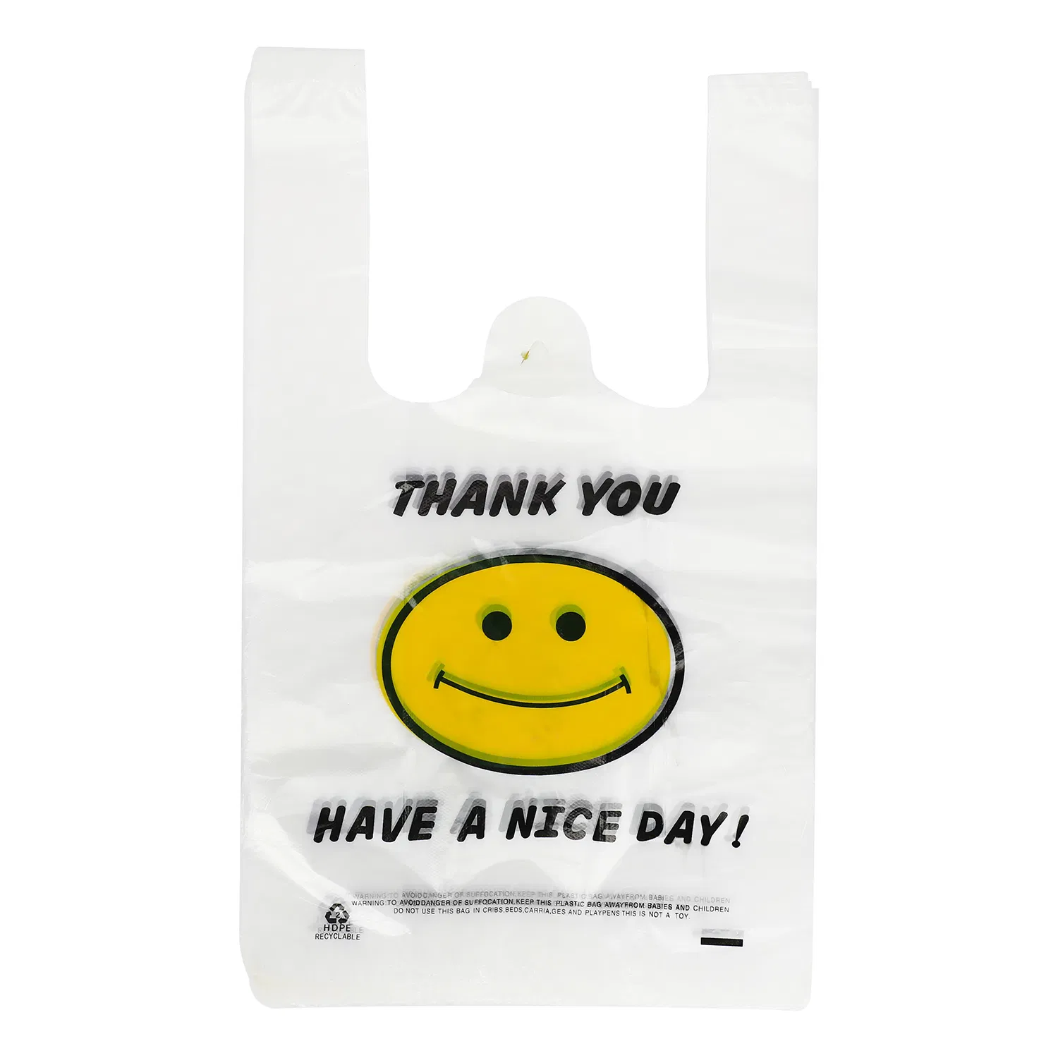 Reusable and Disposable Daily Shopping Supermarket Convenience Small Business Factory Price Thank You Bags 1000PCS to Go Bags