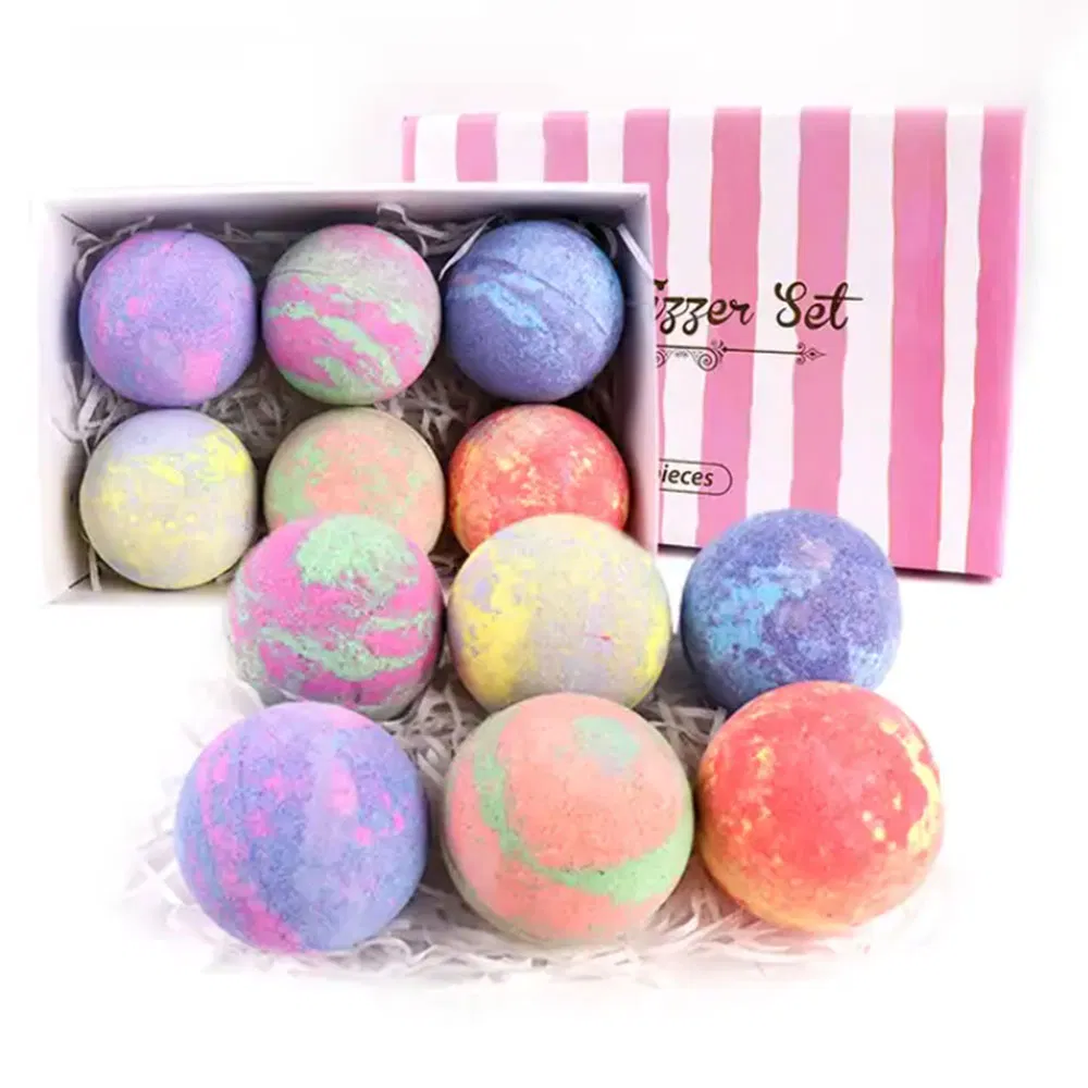 Wholesale Luxury Gift Set Handmade Natural Adult Bubble Vegan Kids Organic Bath Bombs