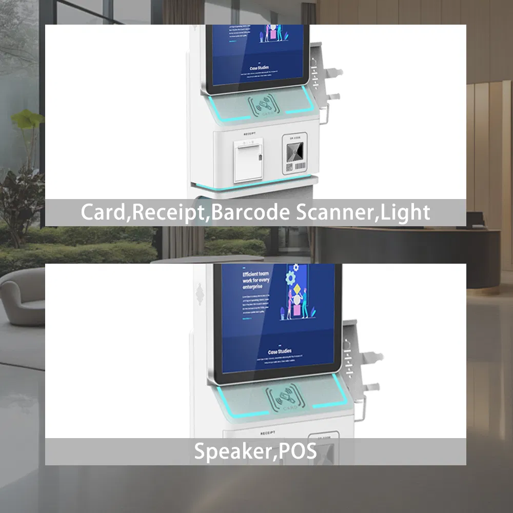 15+ Years of Manufacturer Experience in ODM/OEM Customized 21.5 23.8 32 Inch Receipt Printing Kiosk