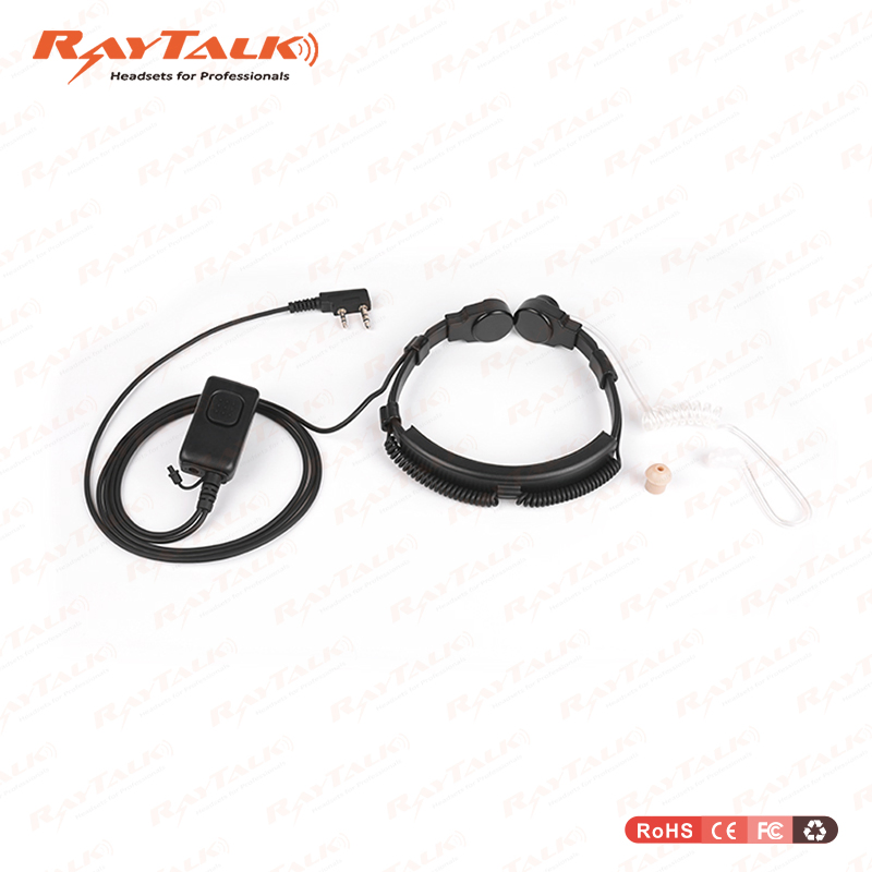 Neckband Throat Microphone with Finger Ptt for Motorola Talkabout Radios