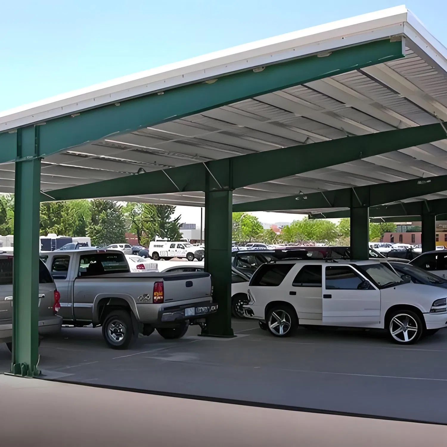 High Strength Steel Structure Carport Design and Installation of Canopy Parking Shed