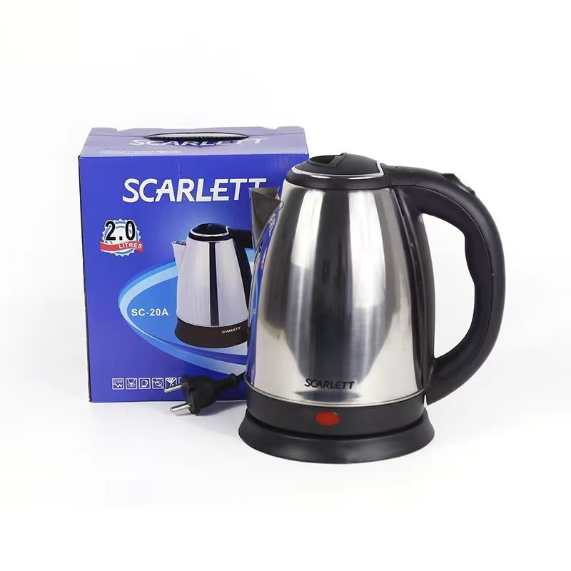 Stainless Steel 2L Electric Kettle with Automatic Power-off Function