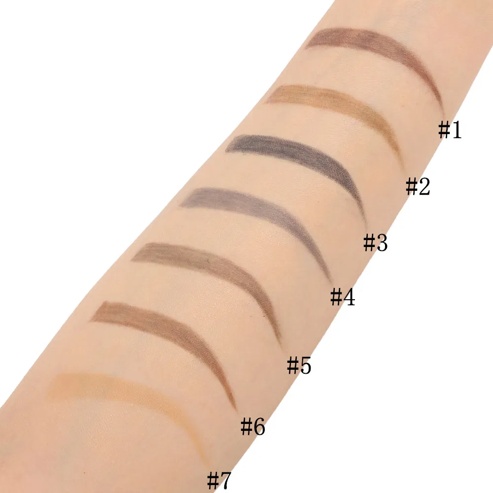 7 Color Double Headed Fine Eyebrow Pencil Delicate Natural Color Automatic Rotation Eyebrow Pencil