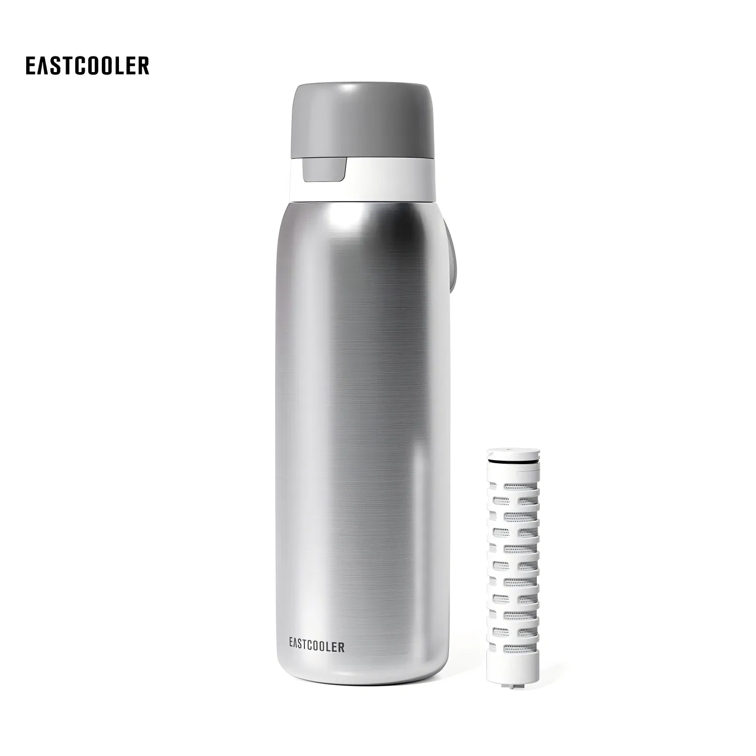 Eastcooler Water Filter Bottle Keep Drink Cold 24 Hours, 1 Filter for 40 Gal / 2 Months