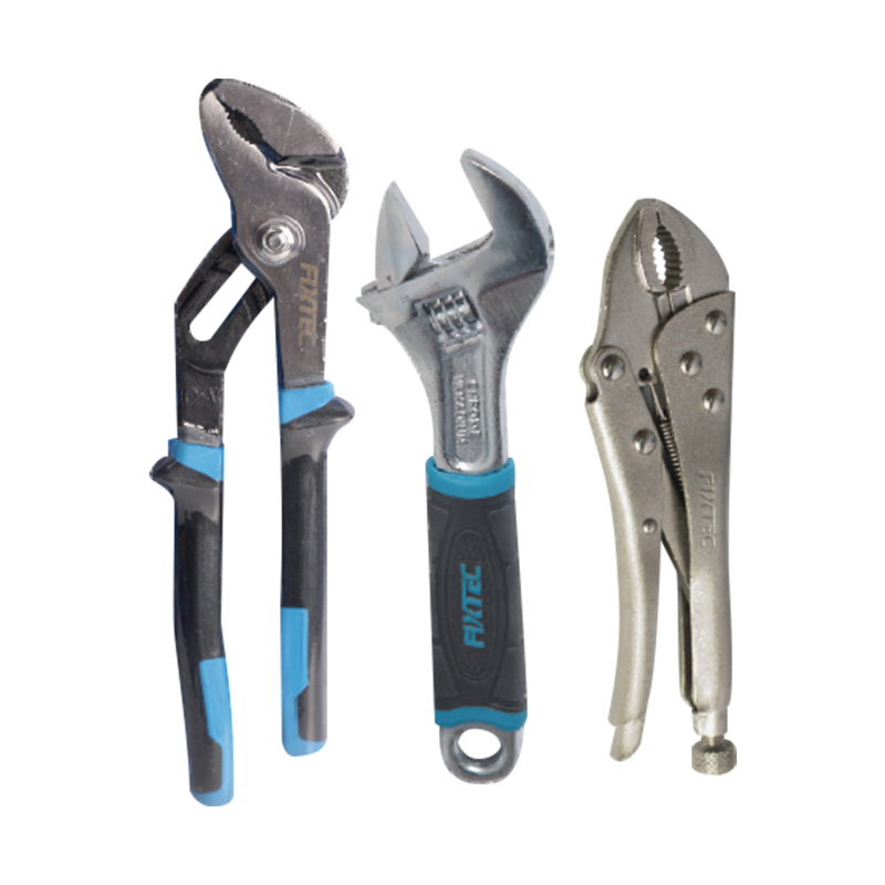 Набор инструментов Fixtec: плоскогубцы, разводной ключ, насосные клещи