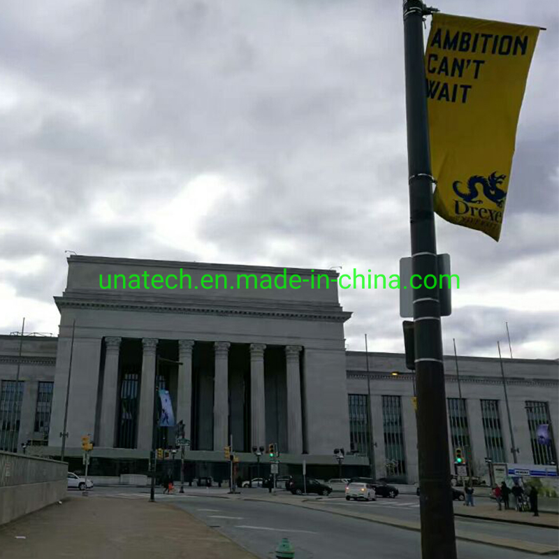 Outdoor Road Pillar Static Flex Hardware Spring-Loaded Banner Bracket